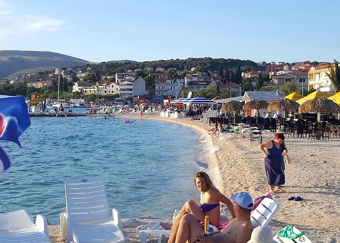 公寓 By The Sea Okrug Gornji, Ciovo - 11634 特罗吉尔